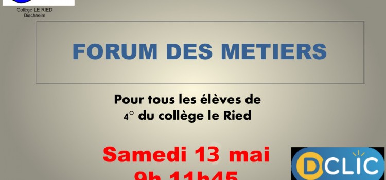 Forum des métiers 2017 Forum des métiers 2017